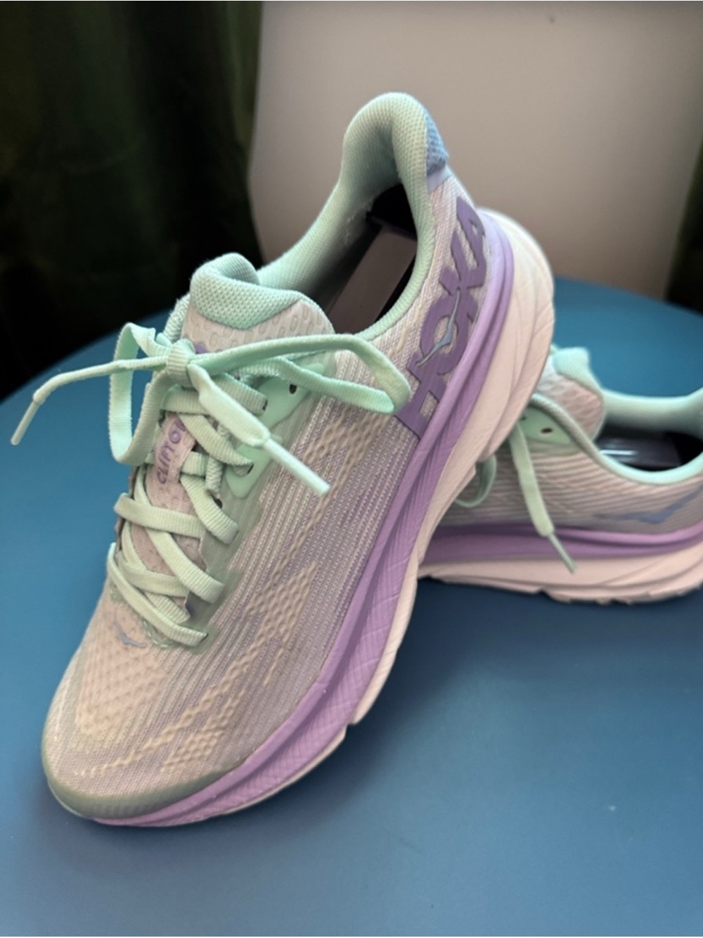 YOUTH ** Hoka youth Mint & Lavender Running Shoes